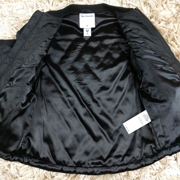True Religion Kids Quilted Jacket sz 6 - Picture 3 of 7